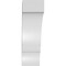 Ekena Millwork 3-in. W x 6-in. D x 10-in. H Balboa Architectural Grade PVC Knee Brace BRCP03X06X10BOA - alternate 3